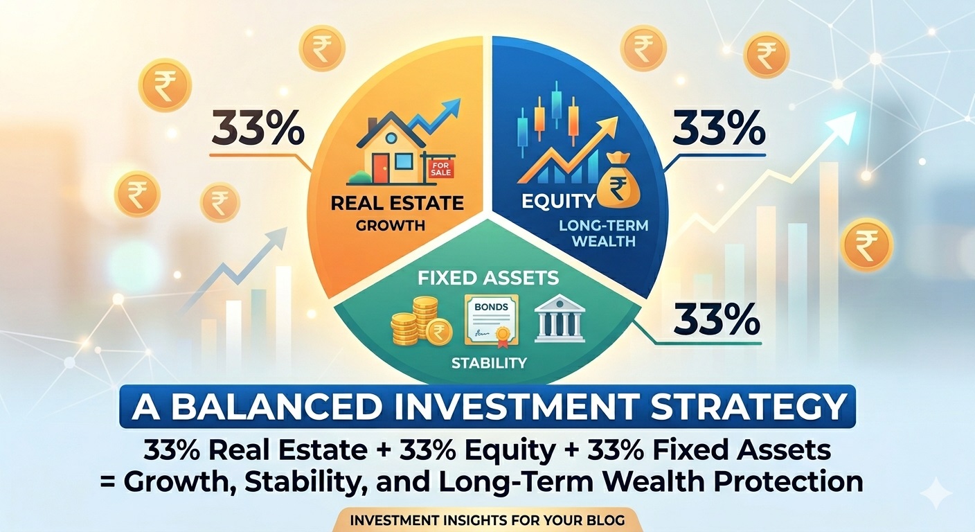 Why the Ideal Asset Allocation Could Be 33% Real Estate, 33% Equity, and 33% Fixed Assets